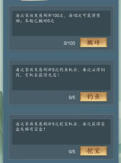 《家族崛起与传承》贫寒家庭阶段新手攻略