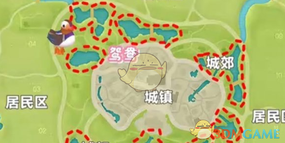 《心动小镇》新春季第3周4只鸟位置