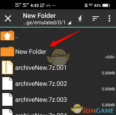《zarchiver》解压分卷文件方法