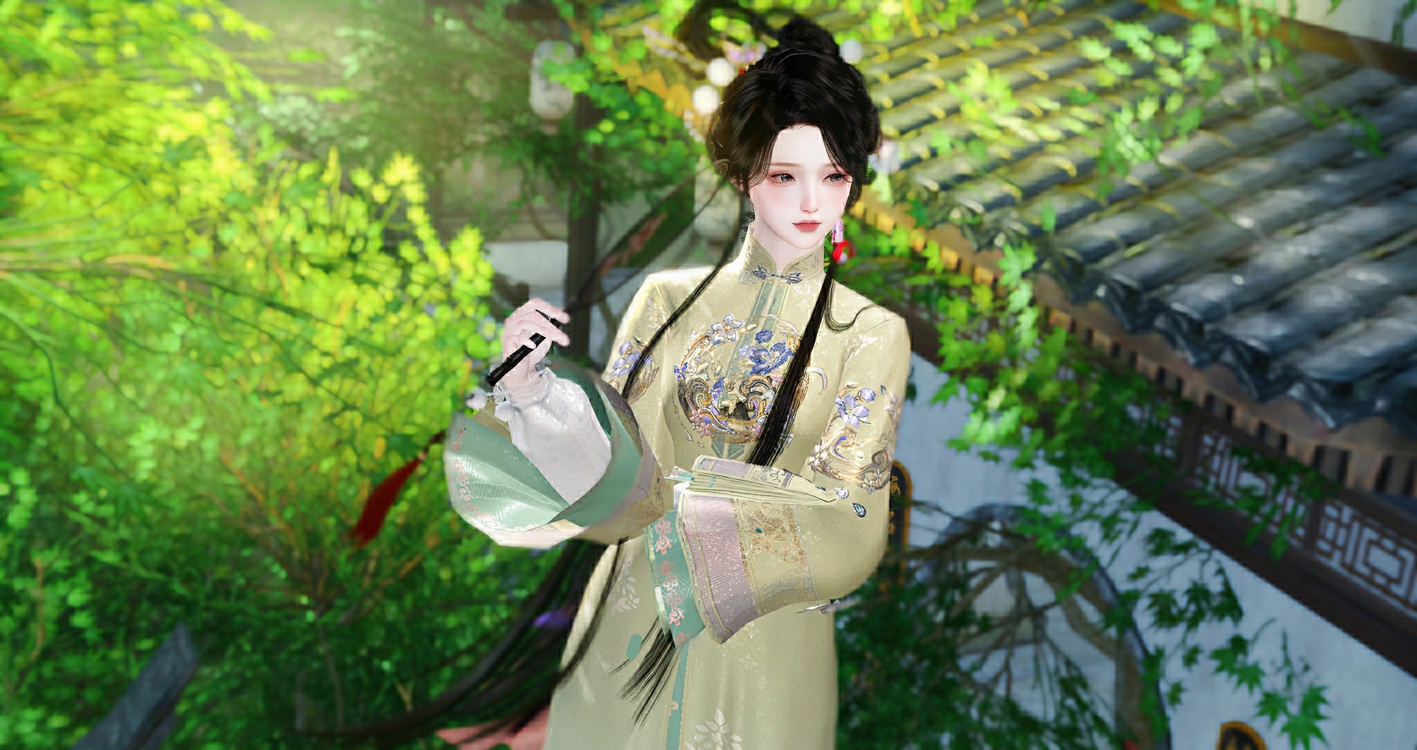 《逆水寒手游》全新时装裁花信和拂新柳外观一览