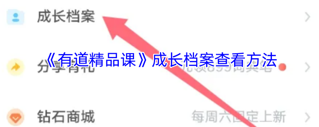 《有道精品课》成长档案查看方法