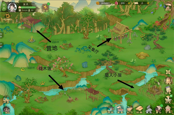 《桃源记2》地图资源点位及商人点位一览