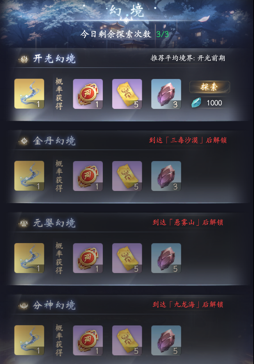 《云深掌门路》幻境玩法介绍