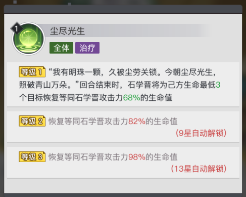 《三千幻世》石学晋技能培养建议